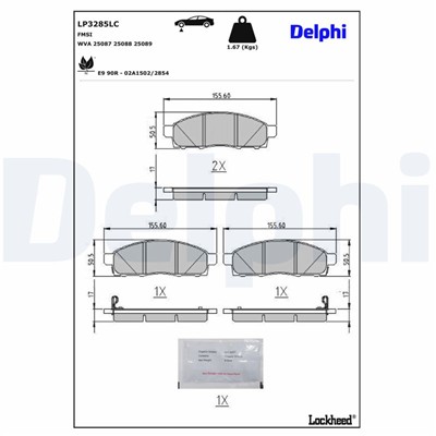 DELPHI LP3285LC EAN: 5012759633991.