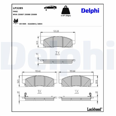 DELPHI LP3285 EAN: 5012759540381.