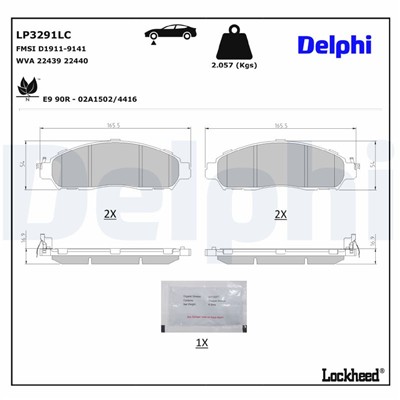 DELPHI LP3291LC EAN: 5012759634004.