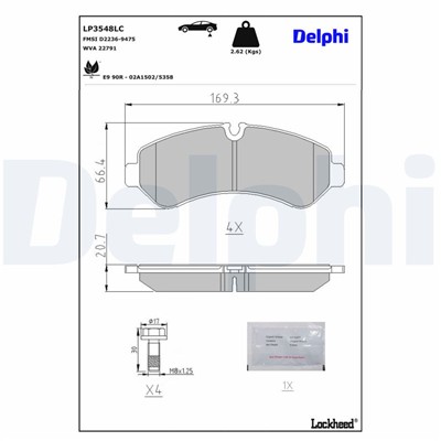 DELPHI LP3548LC EAN: 5012759634042.