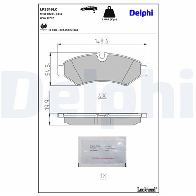 DELPHI LP3549LC EAN: 5012759634059.