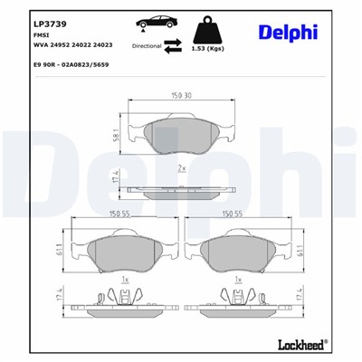 DELPHI LP3739 EAN: 5012759579220.