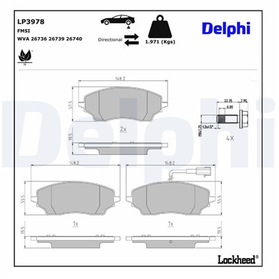 DELPHI LP3978 EAN: 5012759635780.