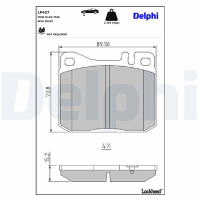 DELPHI LP427 EAN: 5012759301838.