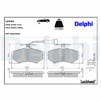 DELPHI LP444 EAN: 5012759301944.