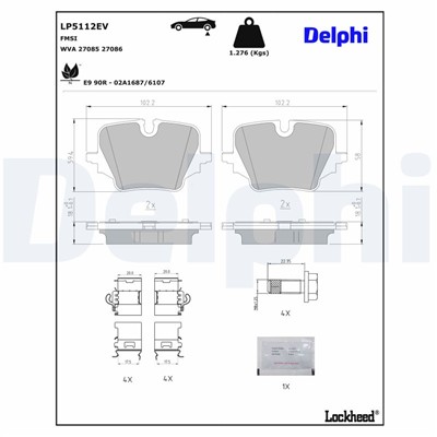DELPHI LP5112EV EAN: 5012759718193.