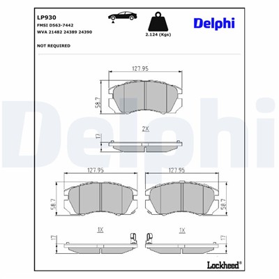 DELPHI LP930 EAN: 5012759916384.