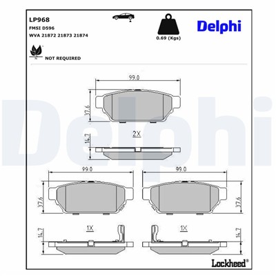 DELPHI LP968 EAN: 5012759916681.