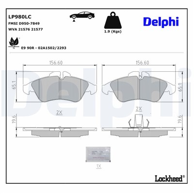DELPHI LP980LC