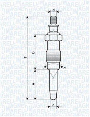 MAGNETI MARELLI 062587001304 Číslo výrobce: UX14A. EAN: 8001063230764.