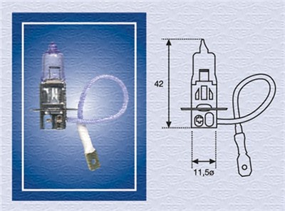 MAGNETI MARELLI 002554100000 Číslo výrobce: H3 24V. EAN: 8001063279053.
