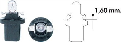 MAGNETI MARELLI 003723100000 Číslo výrobce: PB5 1,2W 12V. EAN: 8001063052991.