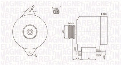 MAGNETI MARELLI 063731409010 Číslo výrobce: MQA1409. EAN: 8001063983431.
