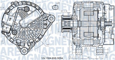 MAGNETI MARELLI 063731472410 Číslo výrobce: MQA14724. EAN: 8050947055016.