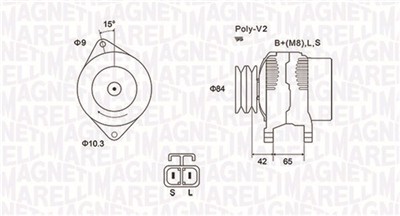 MAGNETI MARELLI 063731530010 Číslo výrobce: MQA1530. EAN: 8001063768793.
