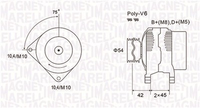 MAGNETI MARELLI 063731564010 Číslo výrobce: MQA1564. EAN: 8001063854946.