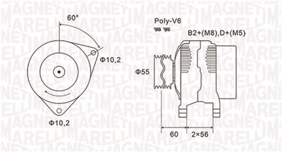 MAGNETI MARELLI 063731577010 Číslo výrobce: MQA1577. EAN: 8001063801636.