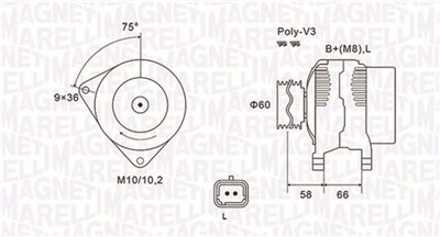 MAGNETI MARELLI 063731637010 Číslo výrobce: MQA1637. EAN: 8001063713229.
