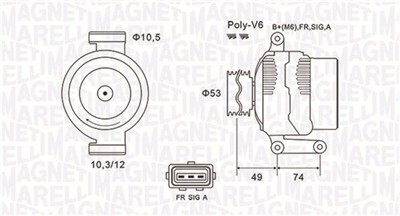 MAGNETI MARELLI 063731638010 Číslo výrobce: MQA1638. EAN: 8001063809298.
