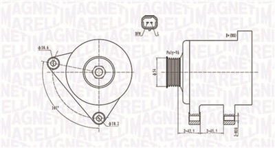 MAGNETI MARELLI 063731674010 Číslo výrobce: MQA1674. EAN: 8001063677521.