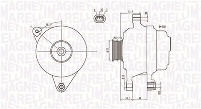 MAGNETI MARELLI 063731703010 Číslo výrobce: MQA1703. EAN: 8001063939223.