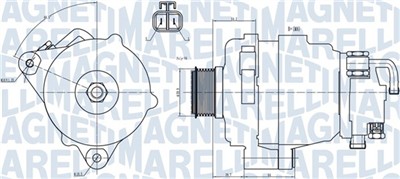MAGNETI MARELLI 063731708010 Číslo výrobce: MQA1708. EAN: 8050947003116.