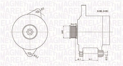 MAGNETI MARELLI 063731718010 Číslo výrobce: MQA1718. EAN: 8001063783215.