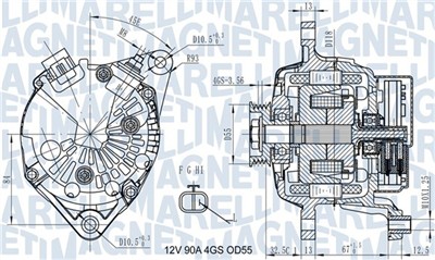 MAGNETI MARELLI 063731725010 Číslo výrobce: MQA1725. EAN: 8050947054316.
