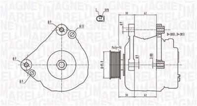 MAGNETI MARELLI 063731729010 Číslo výrobce: MQA1729. EAN: 8001063948737.