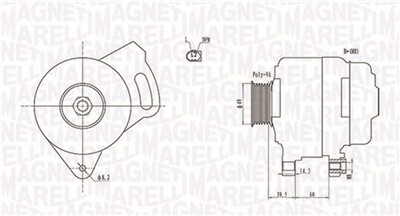 MAGNETI MARELLI 063731750010 Číslo výrobce: MQA1750. EAN: 8001063677873.