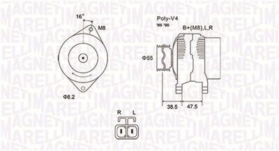 MAGNETI MARELLI 063731798010 Číslo výrobce: MQA1798. EAN: 8001063925318.