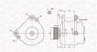 MAGNETI MARELLI 063731818010 Číslo výrobce: MQA1818. EAN: 8001063776262.