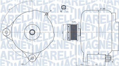 MAGNETI MARELLI 063731876010 Číslo výrobce: MQA1876. EAN: 8050947002706.