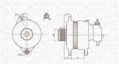 MAGNETI MARELLI 063731900010 Číslo výrobce: MQA1900. EAN: 8001063952628.