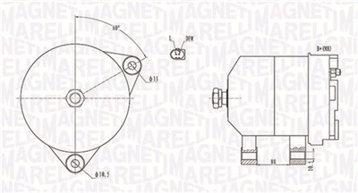 MAGNETI MARELLI 063731913010 Číslo výrobce: MQA1913. EAN: 8001063765518.