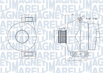 MAGNETI MARELLI 063731934010 Číslo výrobce: MQA1934. EAN: 8050947003048.