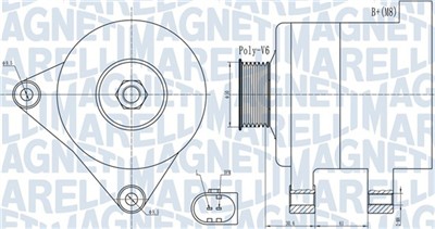 MAGNETI MARELLI 063731985010 Číslo výrobce: MQA1985. EAN: 8050947003314.