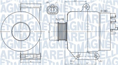 MAGNETI MARELLI 063731987010 Číslo výrobce: MQA1987. EAN: 8050947027938.