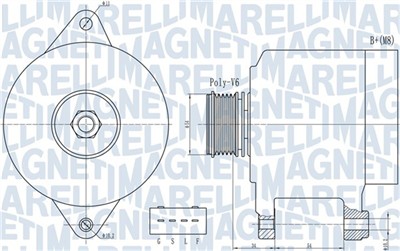 MAGNETI MARELLI 063732013010 Číslo výrobce: MQA2013.
