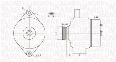 MAGNETI MARELLI 063732026010 Číslo výrobce: MQA2026. EAN: 8001063859248.