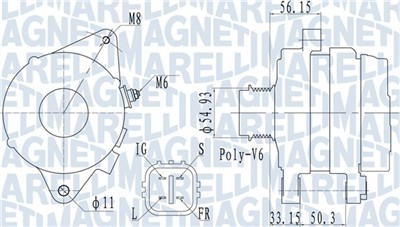 MAGNETI MARELLI 063732027010 Číslo výrobce: MQA2027. EAN: 8050947055177.