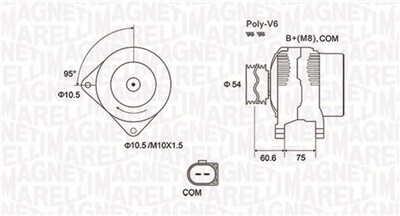MAGNETI MARELLI 063732051010 Číslo výrobce: MQA2051. EAN: 8001063678962.