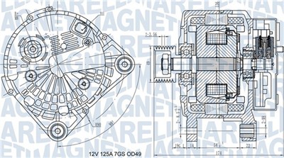 MAGNETI MARELLI 063732058010 Číslo výrobce: MQA2058. EAN: 8050947028034.