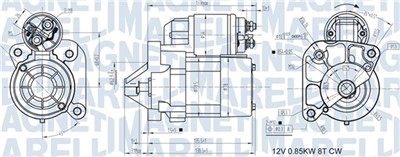 MAGNETI MARELLI 063721186010 Číslo výrobce: MQS1186. EAN: 8050947084498.