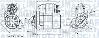 MAGNETI MARELLI 063721307010 Číslo výrobce: MQS1307. EAN: 8050947027914.