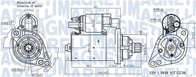 MAGNETI MARELLI 063721322010 Číslo výrobce: MQS1322. EAN: 8050947027945.