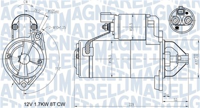 MAGNETI MARELLI 063721365010 Číslo výrobce: MQS1365. EAN: 8050947084269.