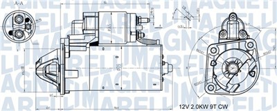 MAGNETI MARELLI 063721408010 Číslo výrobce: MQS1408. EAN: 8050947026986.