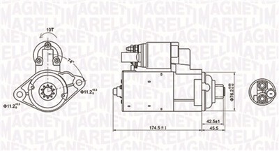 MAGNETI MARELLI 063721409010 Číslo výrobce: MQS1409. EAN: 8001063904306.