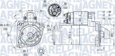MAGNETI MARELLI 063721428010 Číslo výrobce: MQS1428. EAN: 8050947054866.